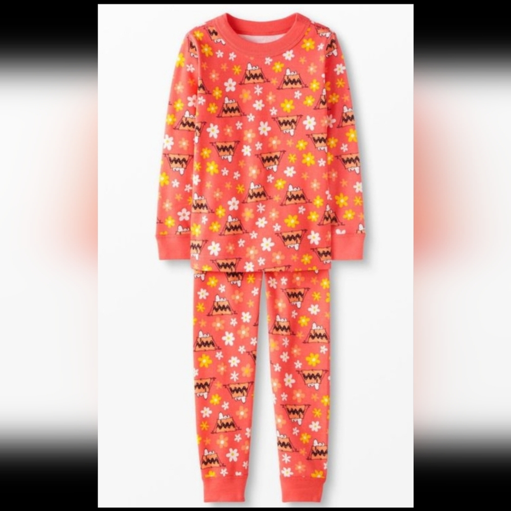 *NWT* Hanna Andersson Peanuts Long John Pajama Set in size 10
